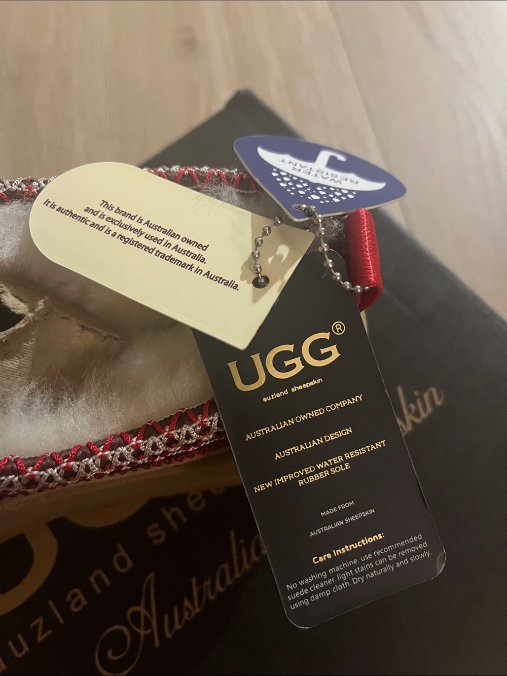 NWT UGG Auzland Tassie Sheepskin Platform Slippers Size 10L